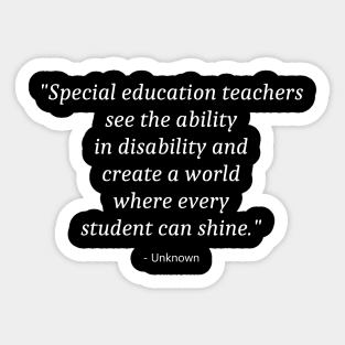 Education Teacher Sticker